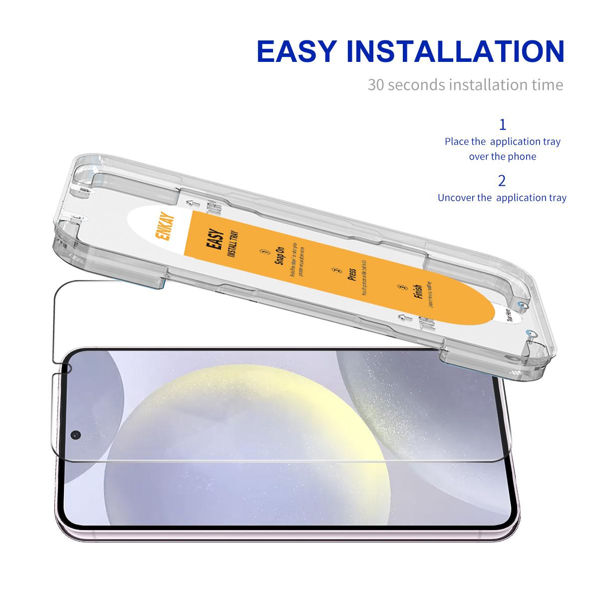 ENKAY HAT PRINCE For Samsung Galaxy S25/S24 High Aluminium-Silicon Glass Screen Protector 0.18mm Ultra Thin As Shown A
ENKAY HAT PRINCE For Samsung Galaxy S25/S24 High Aluminium-Silicon Glass Screen Protector 0.18mm Ultra Thin As Shown A