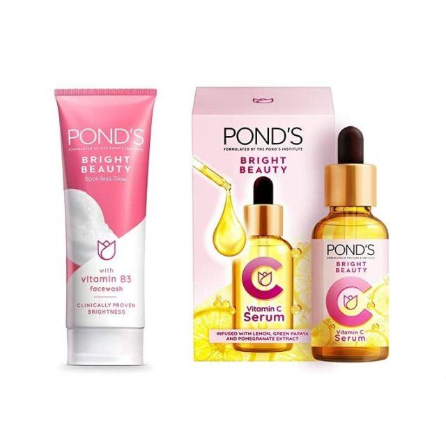 Ponds Glowing Skin Combo- Сыворотка для лица Ponds Bright Beauty с витамином С, 30 мл + Пенка для умывания Spot-less Glow с витаминами Ponds, 200 г
Ponds Glowing Skin Combo- Сыворотка для лица Ponds Bright Beauty с витамином С, 30 мл + Пенка для умывания Spot-less Glow с витаминами Ponds, 200 г