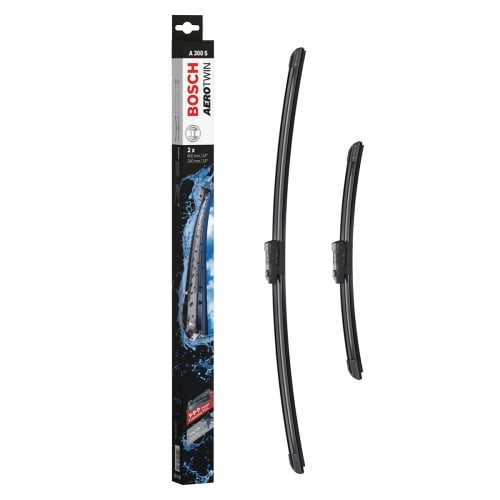 BOSCH Imported Car Flat Wiper Blade Aero Twin Car Models Only 600/340mm A300S 
BOSCH Imported Car Flat Wiper Blade Aero Twin Car Models Only 600/340mm A300S