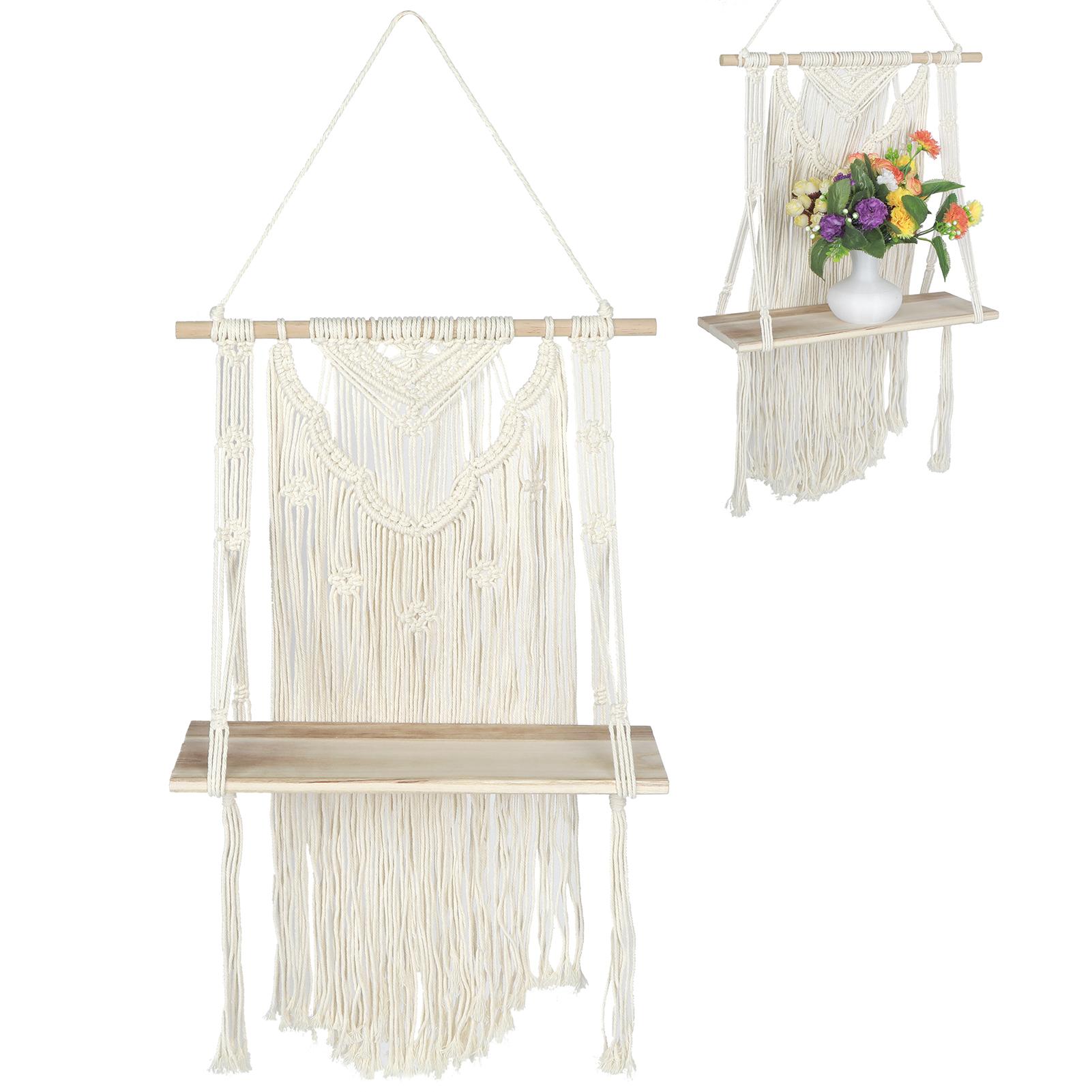 Hand Knitting Wall Hanging Shelf Organizer Rope Plant Pot Holder for Home Decoration(40x70cm )
Hand Knitting Wall Hanging Shelf Organizer Rope Plant Pot Holder for Home Decoration(40x70cm )