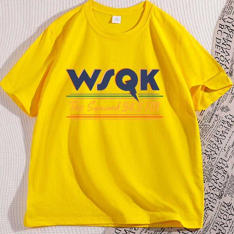 Retro Radio Station WSQK Tshirt Unisex Women The Squawk TShirt Casual Cotton Short Sleeve Round Neck Loose T Shirt Streetwear 3XL
Retro Radio Station WSQK Tshirt Unisex Women The Squawk TShirt Casual Cotton Short Sleeve Round Neck Loose T Shirt Streetwear 3XL