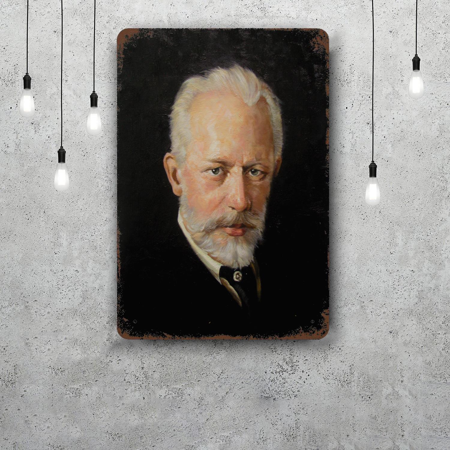 Pyotr Ilyich Tchaikovsky Decor Poster Vintage Tin Sign Metal Sign Decorative Plaque for Pub Bar Man Cave Club Wall Decoration 20x30cm(7.8x11.8inch)
Pyotr Ilyich Tchaikovsky Decor Poster Vintage Tin Sign Metal Sign Decorative Plaque for Pub Bar Man Cave Club Wall Decoration 20x30cm(7.8x11.8inch)