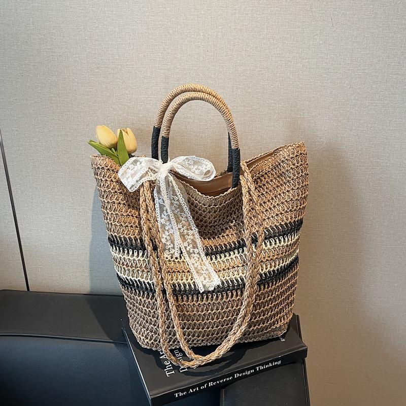 Summer vacation beach straw bag women s new large-capacity shoulder bag woven portable tote bag хаки
Summer vacation beach straw bag women s new large-capacity shoulder bag woven portable tote bag хаки