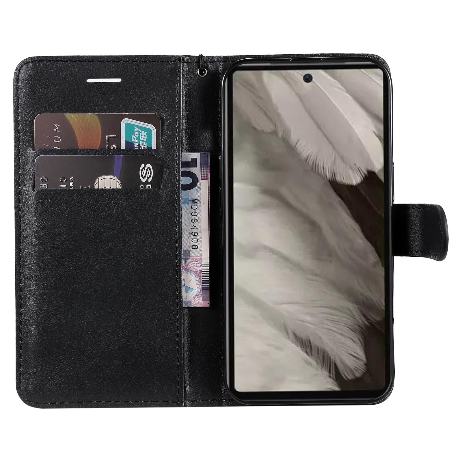 For Google Pixel 8 Pro Case Solid Color Leather Mobile Cover Wallet Stand with Strap Black
For Google Pixel 8 Pro Case Solid Color Leather Mobile Cover Wallet Stand with Strap Black