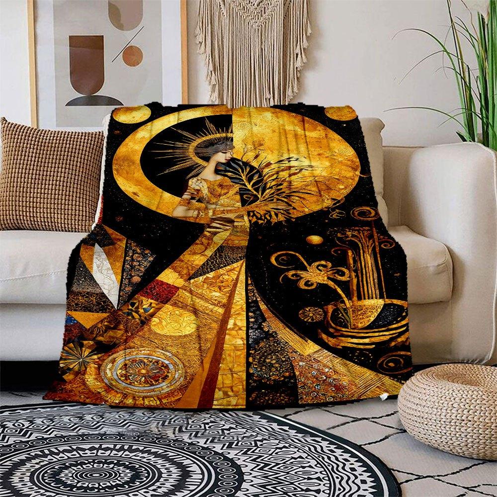 Golden Goddess Wall Art: Celestial Elegance DecorBlanket Flannel Throw Blanket for Sofa, Bed, Travel, Camping, Office, Couch, Chair, And Bed 150x180cm
Golden Goddess Wall Art: Celestial Elegance DecorBlanket Flannel Throw Blanket for Sofa, Bed, Travel, Camping, Office, Couch, Chair, And Bed 150x180cm
