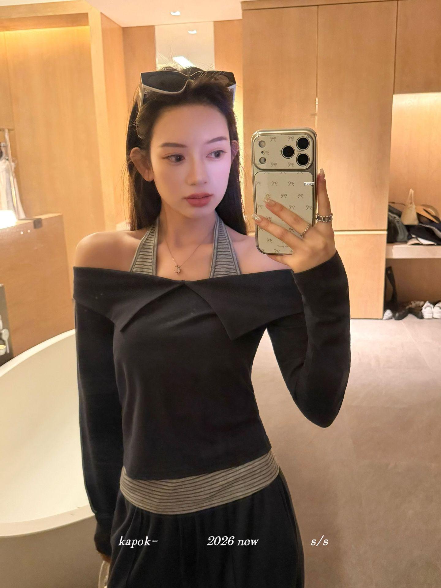 KAPOK Chic Blouse, Elastic Waist Pants & Striped Camisole Set Small серый/древесный уголь
KAPOK Chic Blouse, Elastic Waist Pants & Striped Camisole Set Small серый/древесный уголь
