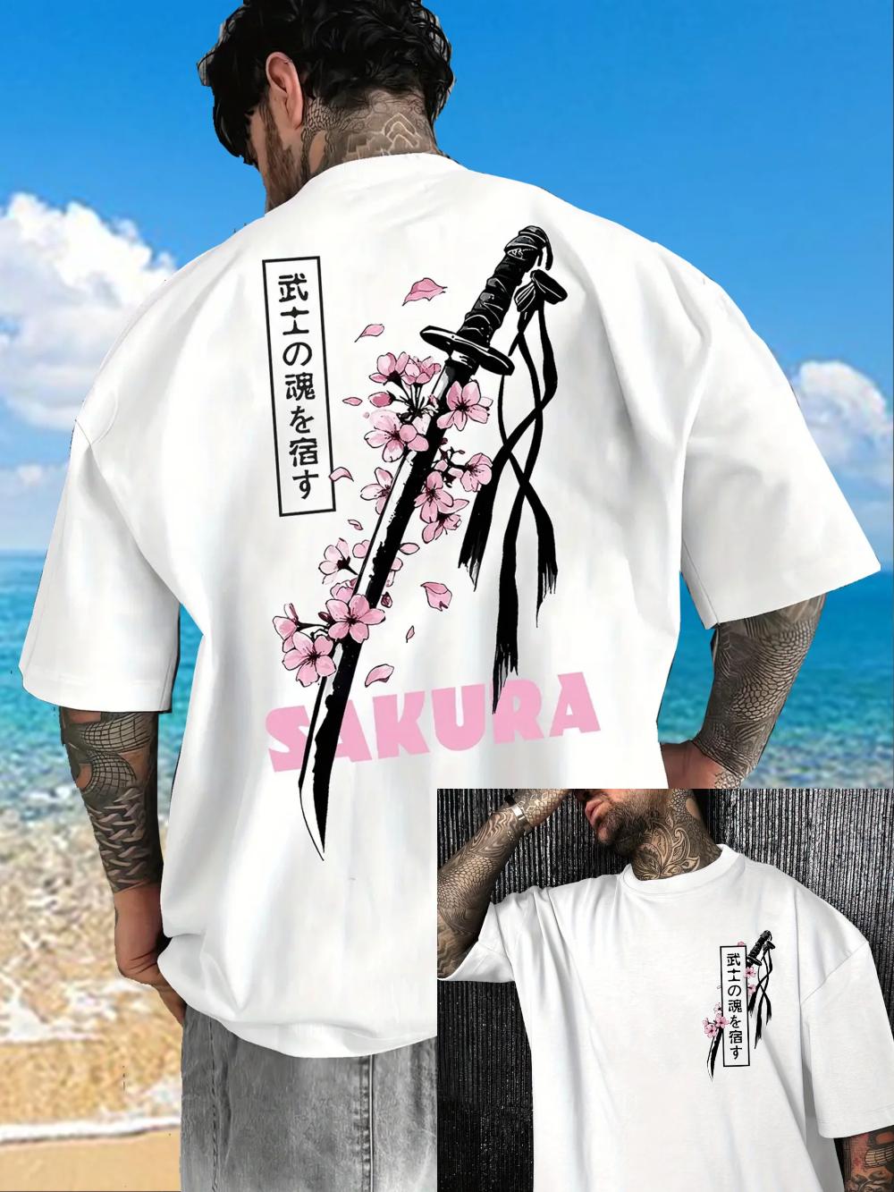 Japanese Samurai Sword Sakura Print Cotton Men Women T-shirt Summer Autumn Daily Outdoor Sports Casual Street Short-sleeve XXXL бежевий
Japanese Samurai Sword Sakura Print Cotton Men Women T-shirt Summer Autumn Daily Outdoor Sports Casual Street Short-sleeve XXXL бежевий