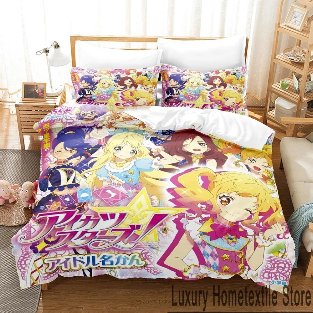 3D Print Aikatsu Idol Activity Anime Bedding Set Boys Girls Twin Queen King Size Duvet Cover Pillowcase Bed boys Adult 70x133cm 2pcs
3D Print Aikatsu Idol Activity Anime Bedding Set Boys Girls Twin Queen King Size Duvet Cover Pillowcase Bed boys Adult 70x133cm 2pcs