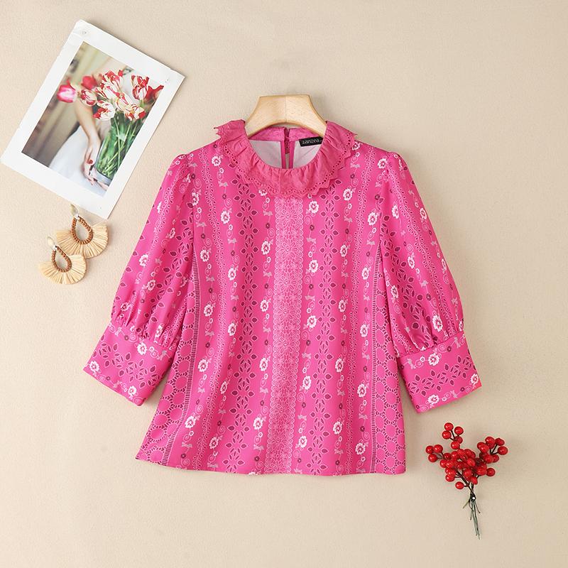 ZANZEA Women Lace Crochet Splice Round Neck Casual Half Sleeve Print Blouse XL темно-розовый
ZANZEA Women Lace Crochet Splice Round Neck Casual Half Sleeve Print Blouse XL темно-розовый