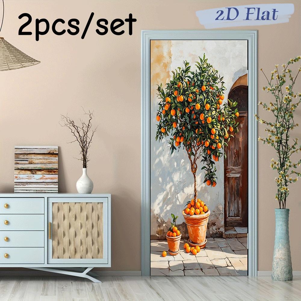 2pcs Warm Mediterranean style simulation citrus tree wall sticker self-adhesive removable living room entrance decoration sticke (as the picture,38.5x200cmx2)
2pcs Warm Mediterranean style simulation citrus tree wall sticker self-adhesive removable living room entrance decoration sticke (as the picture,38.5x200cmx2)