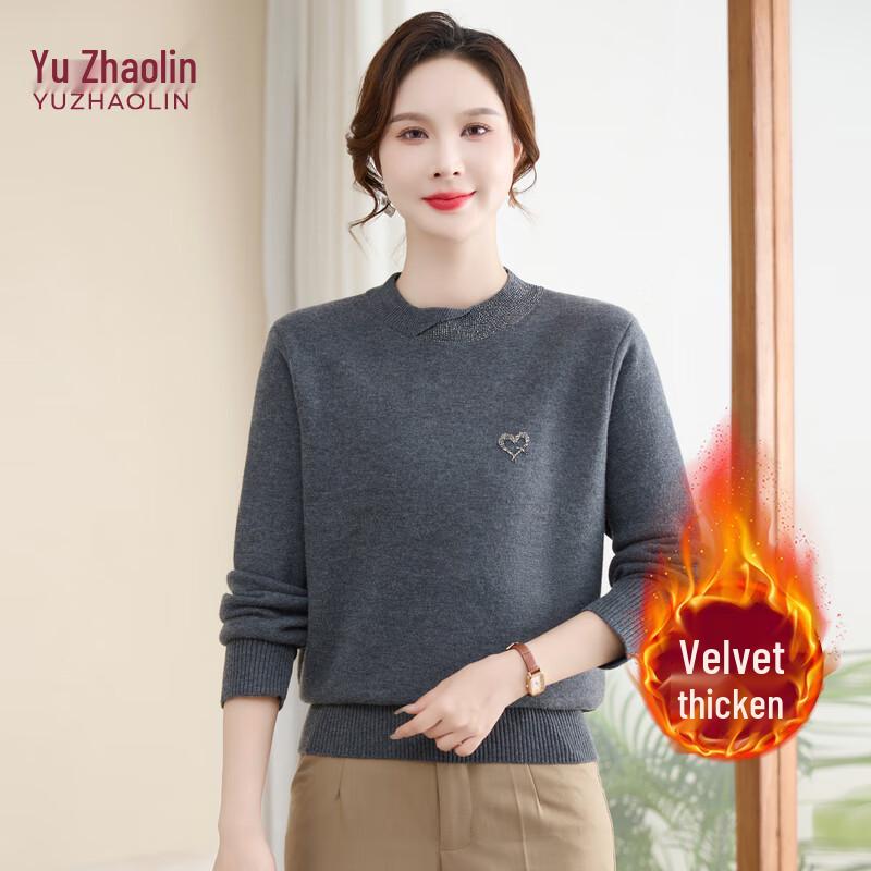 YUZHAOLIN Women s Mid-Aged Fleece-Lined Round Neck Sweater 2XL
YUZHAOLIN Women s Mid-Aged Fleece-Lined Round Neck Sweater 2XL