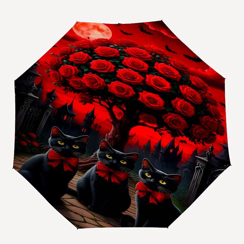 1pc Black cats, Gothic rosesOpen/Close Umbrella-Windproof, Compact Travel Umbrella, Sturdy 8-Rib Shaft, Outdoor Accessory1166
1pc Black cats, Gothic rosesOpen/Close Umbrella-Windproof, Compact Travel Umbrella, Sturdy 8-Rib Shaft, Outdoor Accessory1166