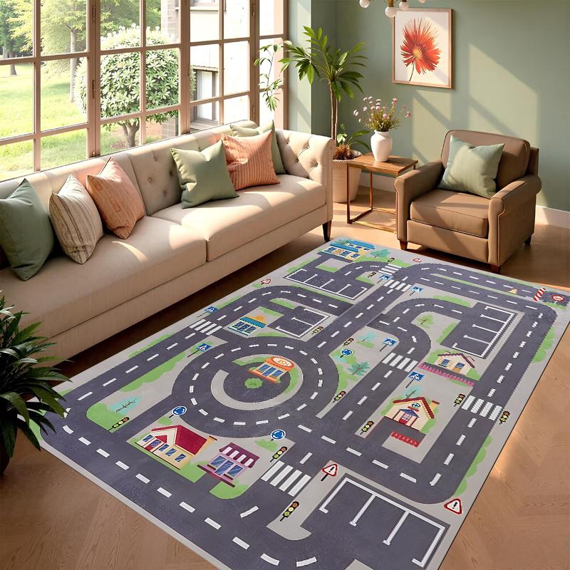 Kids City Road Map Play Rug,Interactive Traffic Car Track Carpet,Non-Slip Washable Play Mat for Toddler Bedroom Area Rug Home 50cm x 80cm
Kids City Road Map Play Rug,Interactive Traffic Car Track Carpet,Non-Slip Washable Play Mat for Toddler Bedroom Area Rug Home 50cm x 80cm