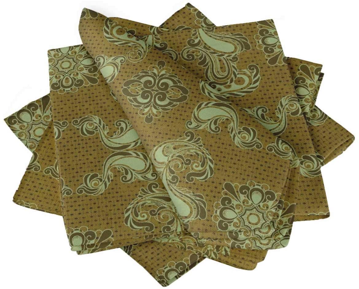 S4Sassy Green Geometric & Paisley Damask Декор для стола для вечеринок, льняные многоразовые тканевые салфетки, набор 18 x 18 дюймов(Пакет 18 x 18 (Pack of 6) оливковое зеленый
S4Sassy Green Geometric & Paisley Damask Декор для стола для вечеринок, льняные многоразовые тканевые салфетки, набор 18 x 18 дюймов(Пакет 18 x 18 (Pack of 6) оливковое зеленый