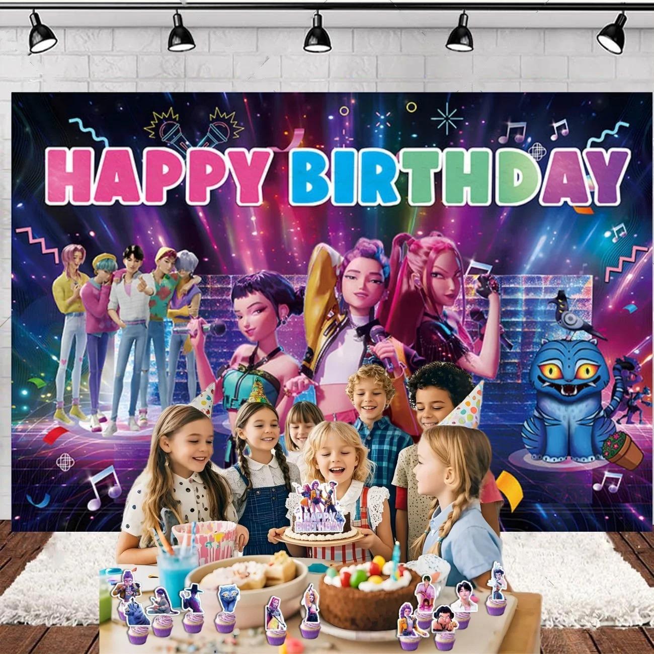 K-Pop Мисливці на демонів Стиль аніме Гобелен Декорація для дому спальні День народження Святкова тканина для фону 100x75cm
K-Pop Мисливці на демонів Стиль аніме Гобелен Декорація для дому спальні День народження Святкова тканина для фону 100x75cm