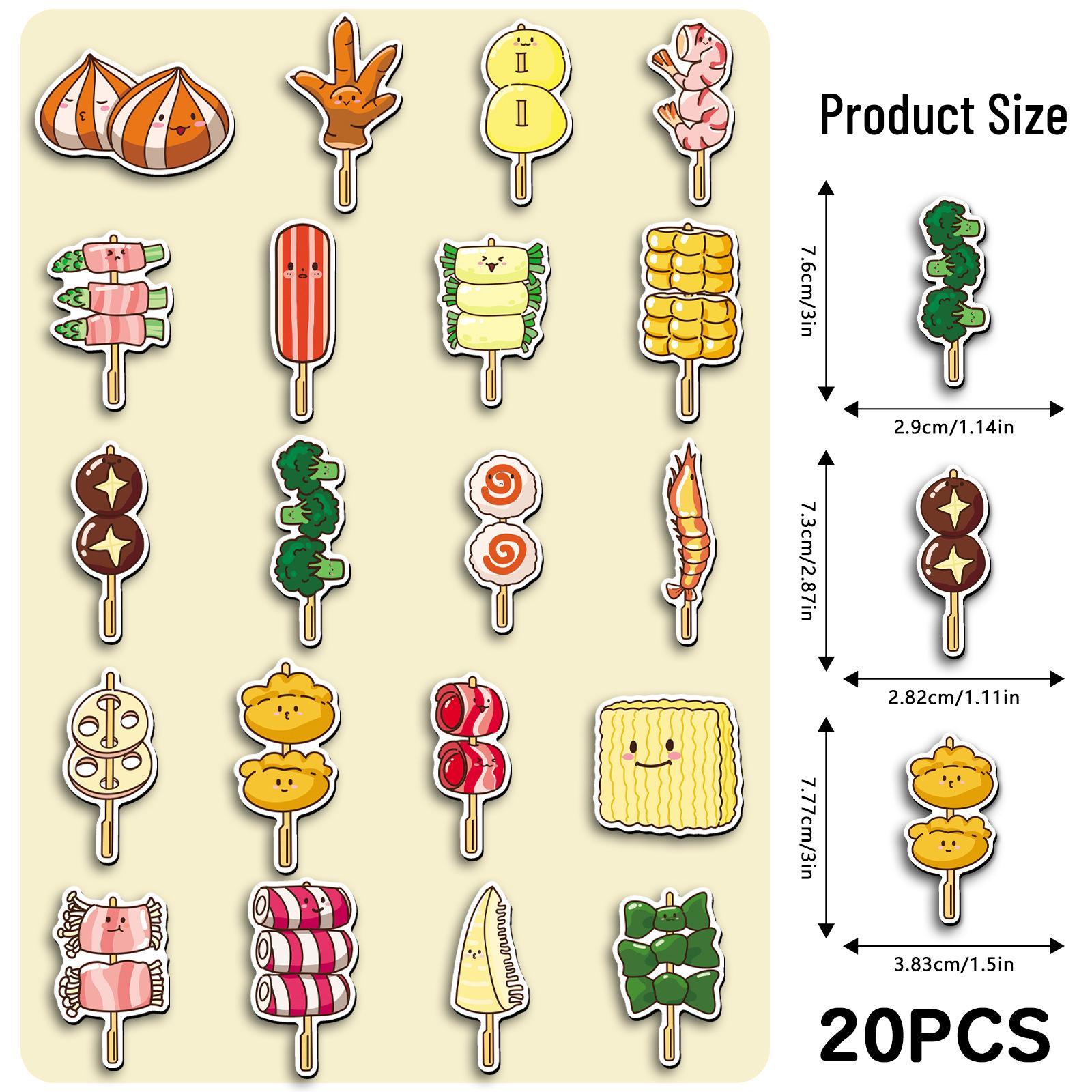 20-Pack Original Fun Skewer Personalized Home Decor Magnetic Pegboard Stickers 5.5-8.5 CM
20-Pack Original Fun Skewer Personalized Home Decor Magnetic Pegboard Stickers 5.5-8.5 CM
