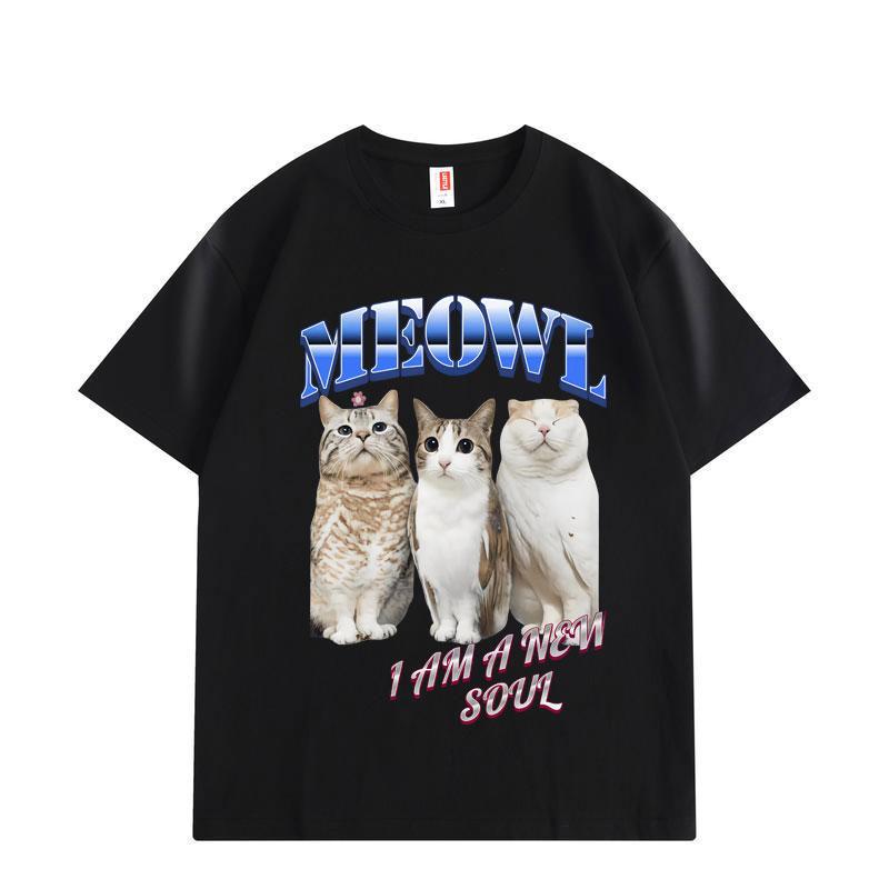 Funny Meowl Cat Meme Graphic T Shirts Men Women Fashion Vintage Short Sleeve T-shirts Summer Casual Cotton T-shirt Streetwear 5XL різнокольоровий
Funny Meowl Cat Meme Graphic T Shirts Men Women Fashion Vintage Short Sleeve T-shirts Summer Casual Cotton T-shirt Streetwear 5XL різнокольоровий