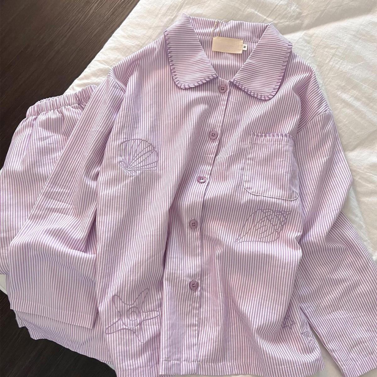 Women s Casual Star Shell Long Sleeve Cardigan Pajamas for Spring and Autumn Women s XXL (Recommended 130-145 jin)
Women s Casual Star Shell Long Sleeve Cardigan Pajamas for Spring and Autumn Women s XXL (Recommended 130-145 jin)
