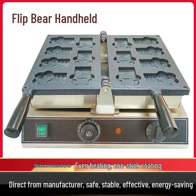 Electric Heating Bear Paw & Cat Claw Waffle Maker - Food Grade, Ready-to-Eat Egg Waffles. Gas Bear Paw Machine
Electric Heating Bear Paw & Cat Claw Waffle Maker - Food Grade, Ready-to-Eat Egg Waffles. Gas Bear Paw Machine