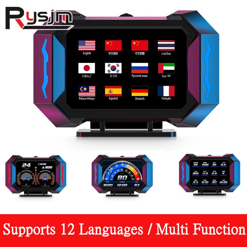 HD P25 Head Up Display OBD + GPS HUD Slope Meter Car Digital Speedometer Tachometer Water Temp Fuel Consumption Multiple Alarms
HD P25 Head Up Display OBD + GPS HUD Slope Meter Car Digital Speedometer Tachometer Water Temp Fuel Consumption Multiple Alarms