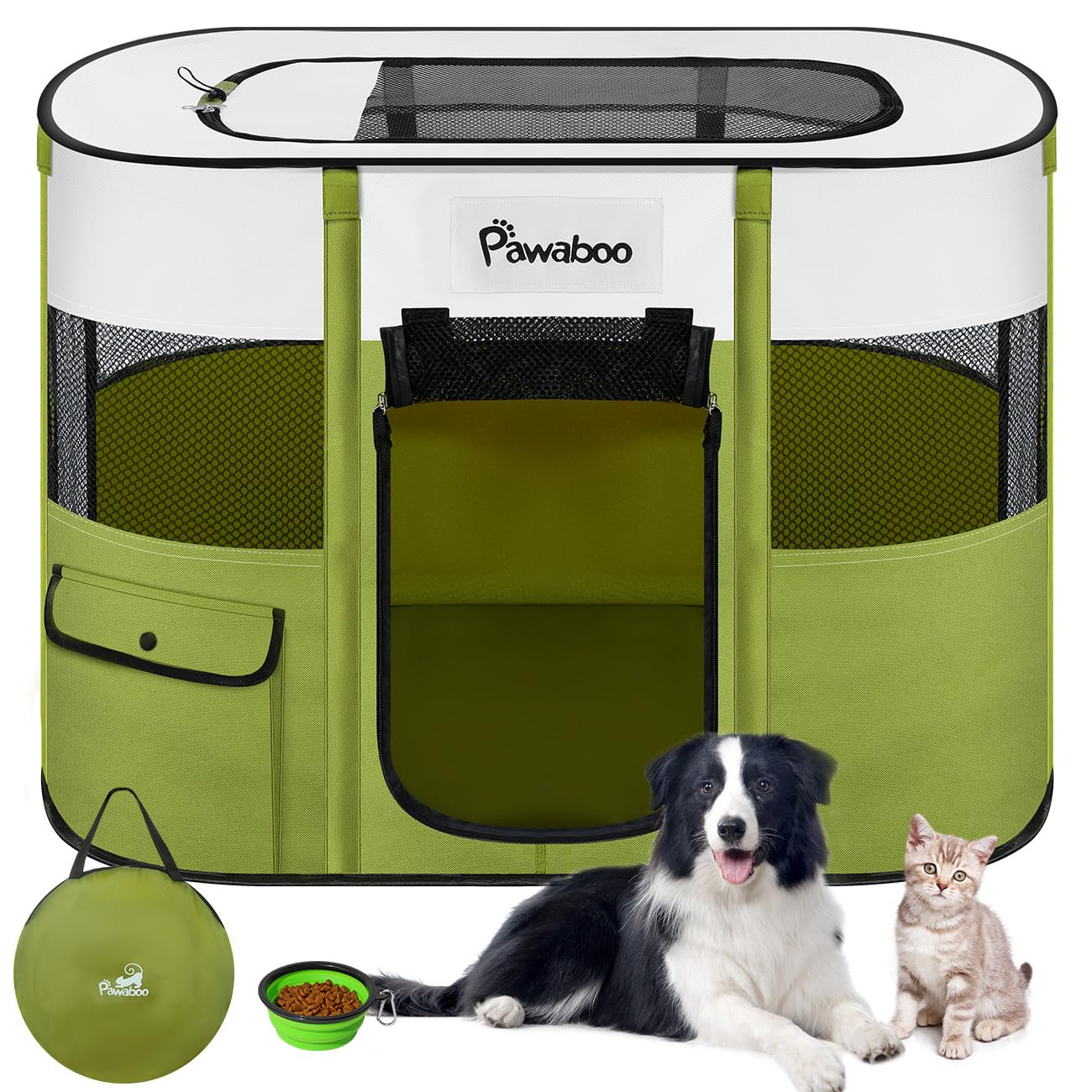 Складной вольер для домашних животных Pawaboo, Клетка для животных в помещении с сетчатой дверцей для маленьких собак, Легкая сборка, Водонепроницаемый, Прямоугольный, Загон для кошек, Устойчивый к разрывам питомец
Складной вольер для домашних животных Pawaboo, Клетка для животных в помещении с сетчатой дверцей для маленьких собак, Легкая сборка, Водонепроницаемый, Прямоугольный, Загон для кошек, Устойчивый к разрывам питомец