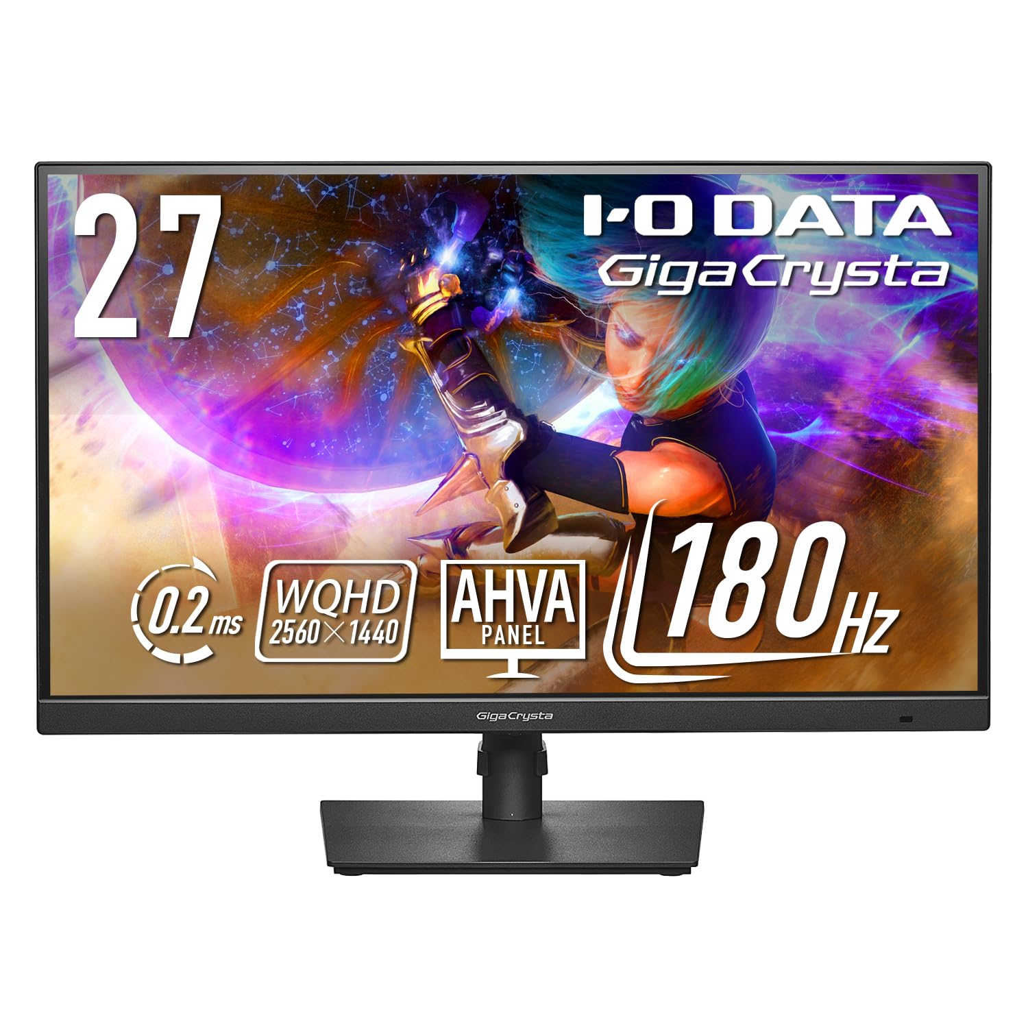 IO Data IODATA Gaming Monitor 27 Inch GigaCrysta WQHD 180Hz AHVA Panel Black (HDMI x 2DisplayPortVESA CompatibleHeight AdjustmentVerticalHorizontal
IO Data IODATA Gaming Monitor 27 Inch GigaCrysta WQHD 180Hz AHVA Panel Black (HDMI x 2DisplayPortVESA CompatibleHeight AdjustmentVerticalHorizontal