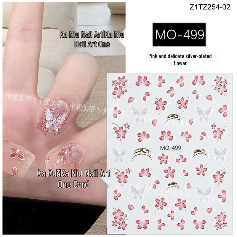 3D Pink Cherry Blossom Butterfly Nail Art Stickers - Spring Minimalist Decals
3D Pink Cherry Blossom Butterfly Nail Art Stickers - Spring Minimalist Decals