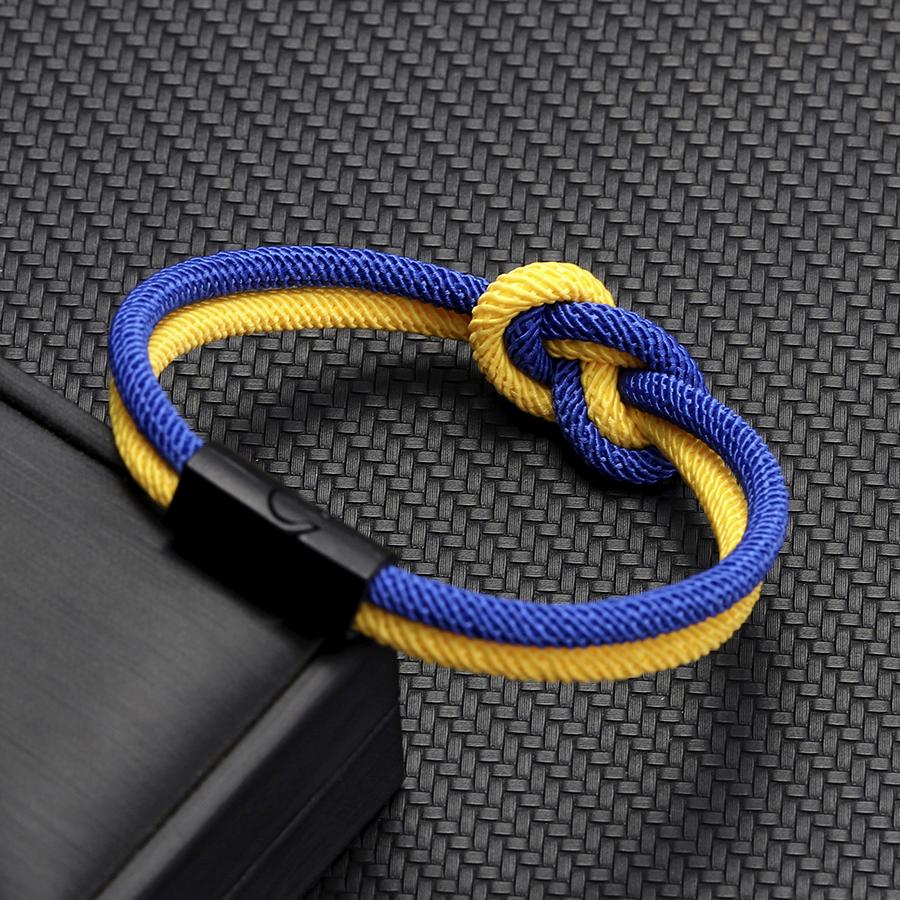 Novel Color Blocking Lucky Knot Bracelet Men Premium Selected 4mm Cord Braslet Lightweight Comfortable Cool Riding Accessories 18.5(7.3inch)
Novel Color Blocking Lucky Knot Bracelet Men Premium Selected 4mm Cord Braslet Lightweight Comfortable Cool Riding Accessories 18.5(7.3inch)