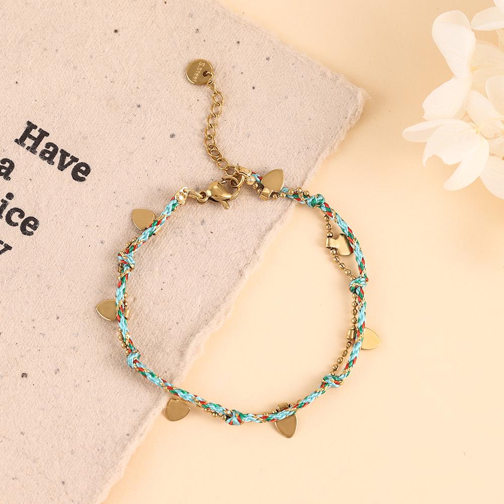Women s Four-Leaf Clover Natural Stone Bracelet - Stainless Steel, Fashionable and Colorful Chain Design
Women s Four-Leaf Clover Natural Stone Bracelet - Stainless Steel, Fashionable and Colorful Chain Design