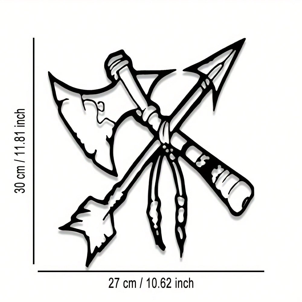 Native American Tomahawk Arrow Metal Wall Art Rustic Iron Home Decor Gift різнокольоровий
Native American Tomahawk Arrow Metal Wall Art Rustic Iron Home Decor Gift різнокольоровий