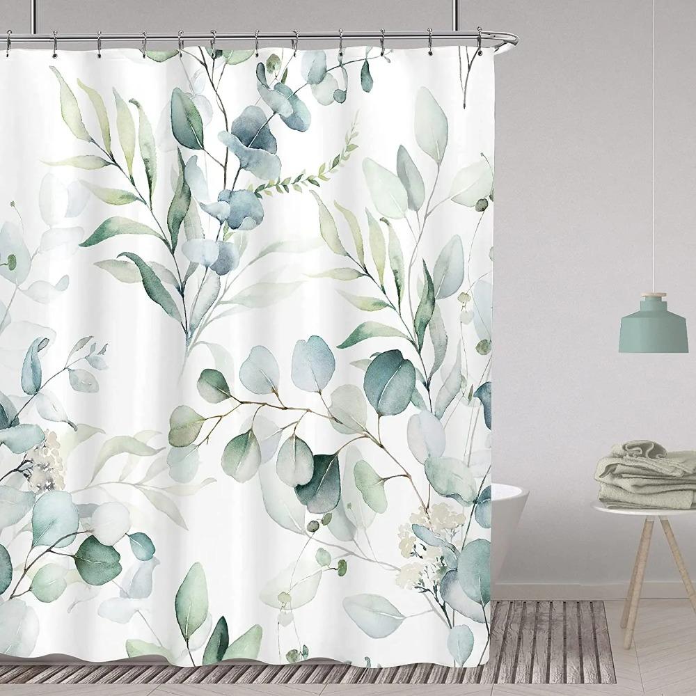 Eucalyptus Leaves Shower Curtain Watercolor Green Leaf Shower Curtains For Bathroom Rustic Botanical Branch Bathtub Accessories W60H190(CM)-1 Pcs
Eucalyptus Leaves Shower Curtain Watercolor Green Leaf Shower Curtains For Bathroom Rustic Botanical Branch Bathtub Accessories W60H190(CM)-1 Pcs