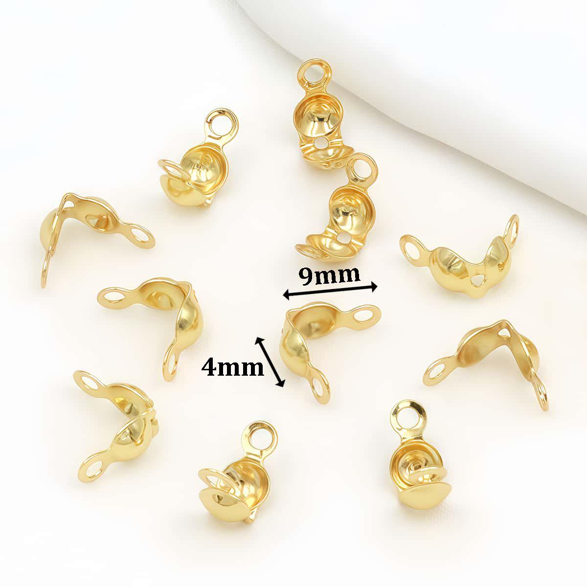 10PCS Brass Crimp End Beads Tip Ball Chain Connector Clasp 18K Gold Plated for DIY Necklace Bracelet Jewelry Making Accessories
10PCS Brass Crimp End Beads Tip Ball Chain Connector Clasp 18K Gold Plated for DIY Necklace Bracelet Jewelry Making Accessories