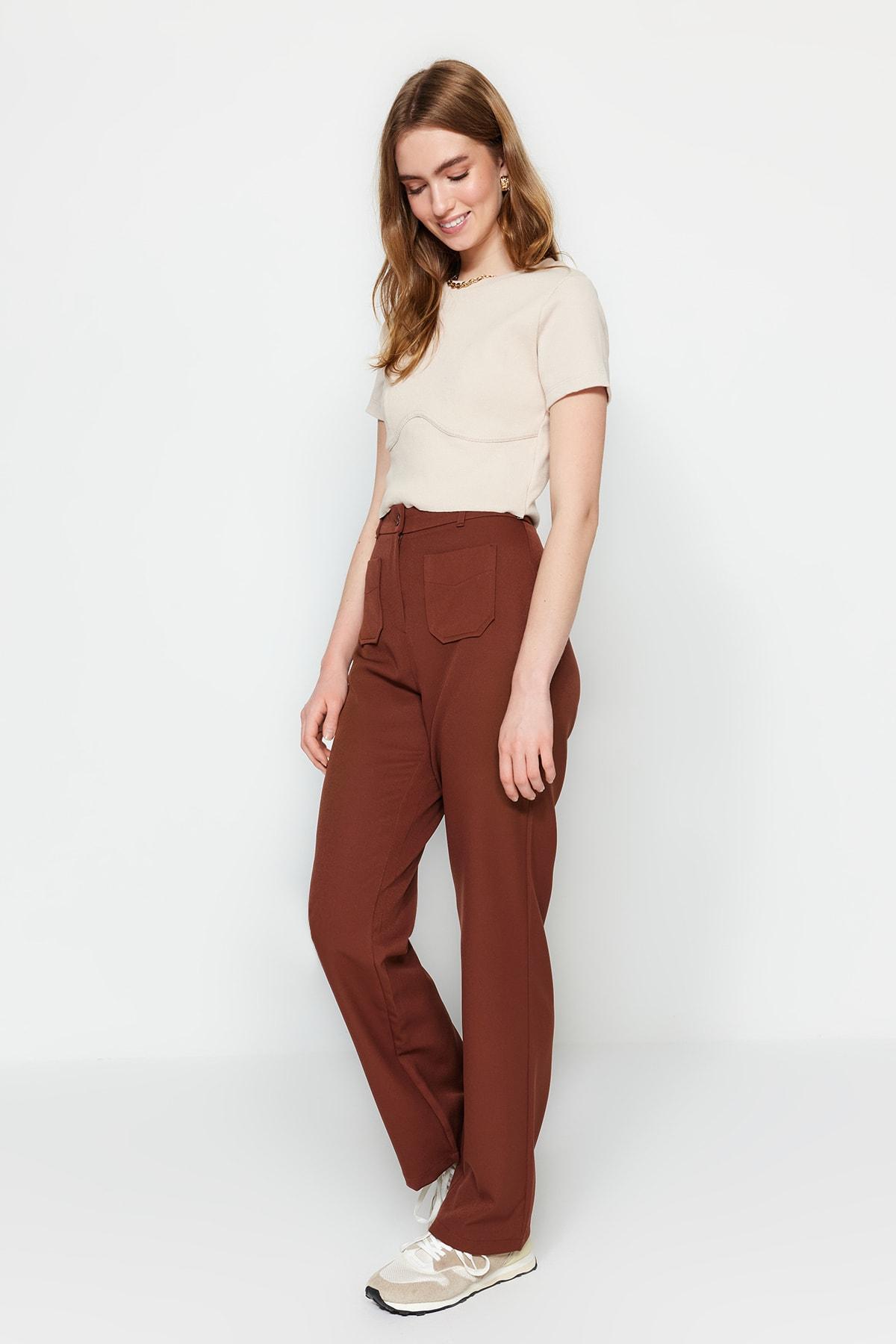 Брюки - Коричневый - Прямые
Брюки - Коричневый - Прямые