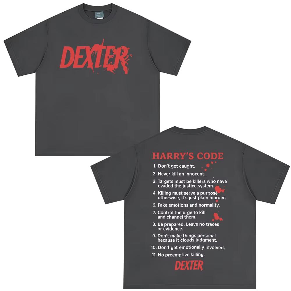 Футболка Декстер Морган Кодекс Гаррі Чоловічий Жіночий Одяг Повсякденна Бавовняна З Короткими Рукавами Оверсайз Футболки Мода Вінтажна Футболка M
Футболка Декстер Морган Кодекс Гаррі Чоловічий Жіночий Одяг Повсякденна Бавовняна З Короткими Рукавами Оверсайз Футболки Мода Вінтажна Футболка M