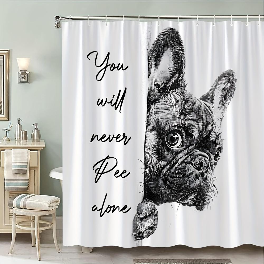 Funny French Bulldog Art Shower Curtain - Humorous Pet Creative Design - Indoor Home Bathroom Decor Art Bath Curtain W60H190(CM)-1 Pcs
Funny French Bulldog Art Shower Curtain - Humorous Pet Creative Design - Indoor Home Bathroom Decor Art Bath Curtain W60H190(CM)-1 Pcs