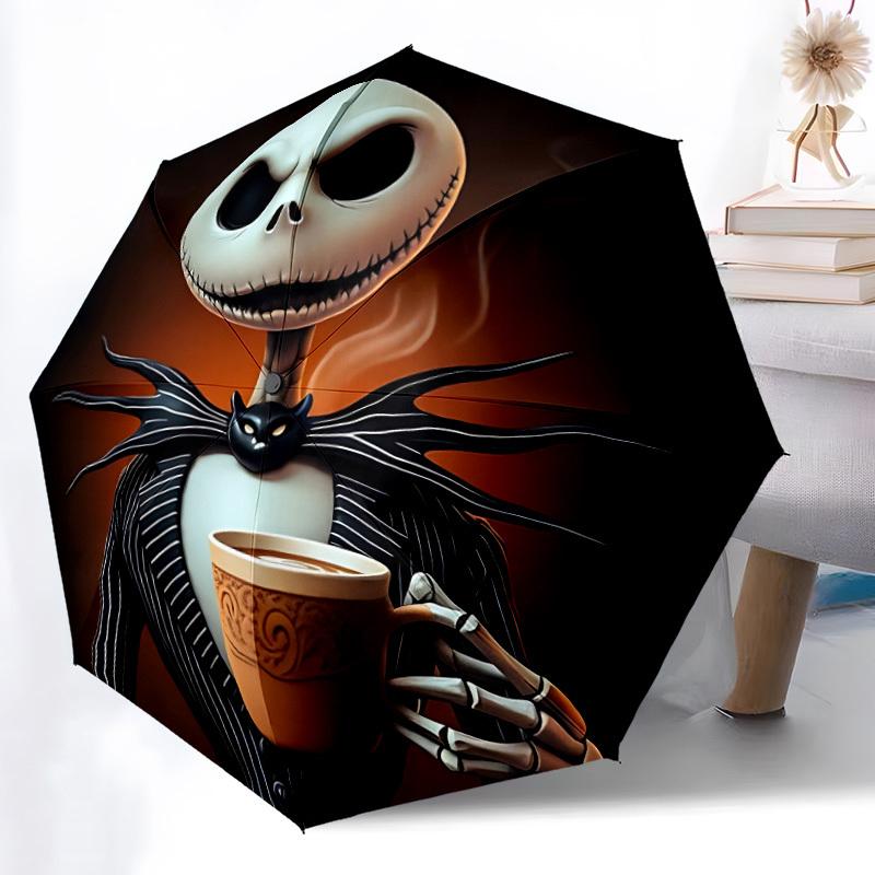 1pc Jack Skellington Automatic Folding Umbrella - Portable Collapsible Design, 8-Rib Iron Frame yy251209104
1pc Jack Skellington Automatic Folding Umbrella - Portable Collapsible Design, 8-Rib Iron Frame yy251209104