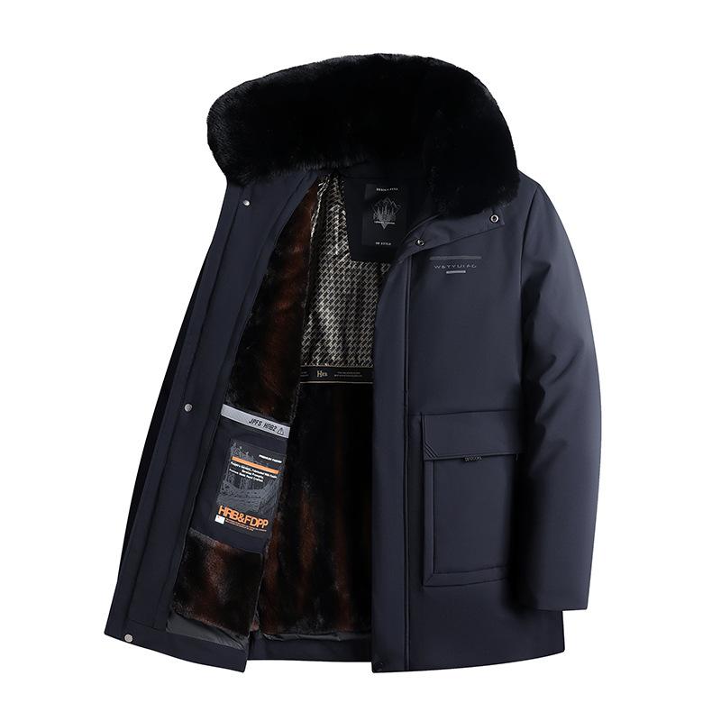 Папино хлопковое пальто и хлопковая куртка Съемная внутренняя куртка Плюс бархатная подкладка Большой меховой воротник Большой размер 5XL
Папино хлопковое пальто и хлопковая куртка Съемная внутренняя куртка Плюс бархатная подкладка Большой меховой воротник Большой размер 5XL