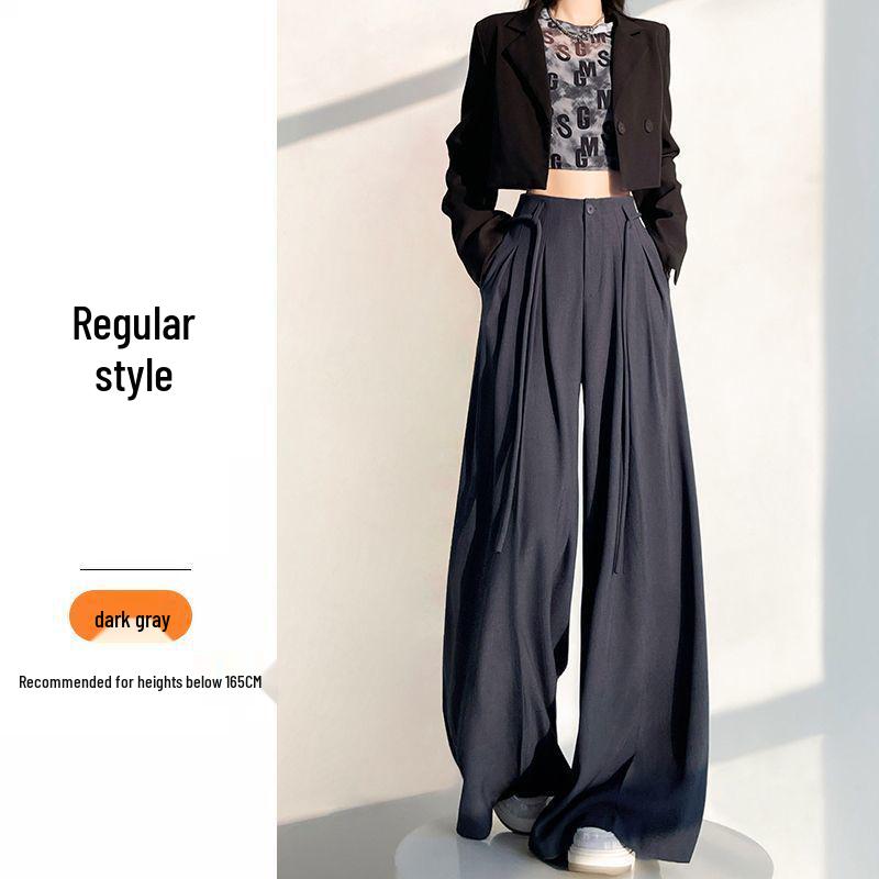 Women s High-Waisted Gray Wide-Leg Pants-Skirt: 2026 Spring/Summer Casual Loose Straight-Leg Drape Style. XL (125-135 jin)
Women s High-Waisted Gray Wide-Leg Pants-Skirt: 2026 Spring/Summer Casual Loose Straight-Leg Drape Style. XL (125-135 jin)