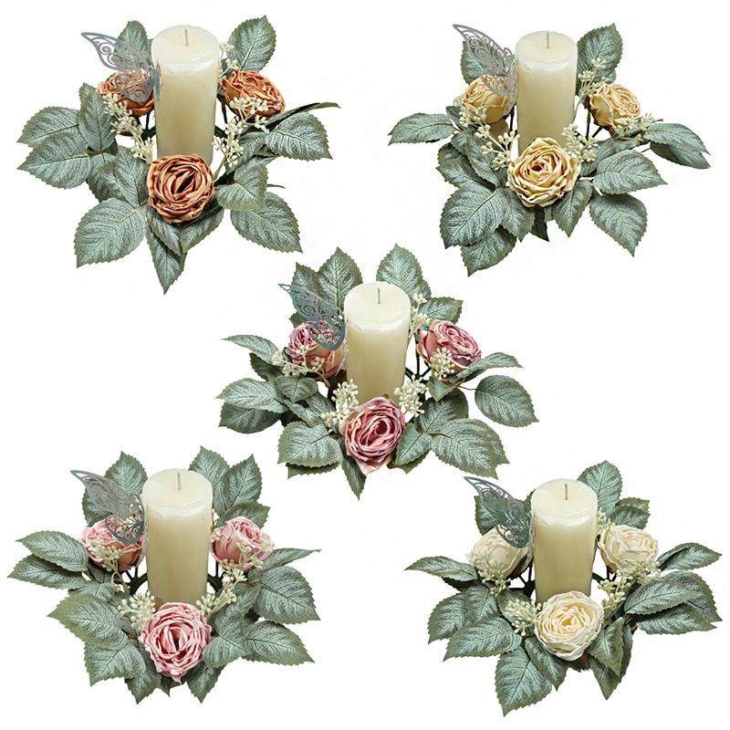 Simulated Multiple Colors Wedding Candle Ring Party Silk Flower Ornament Candlestick Wreath Garland Ball Decorative Accessories
Simulated Multiple Colors Wedding Candle Ring Party Silk Flower Ornament Candlestick Wreath Garland Ball Decorative Accessories