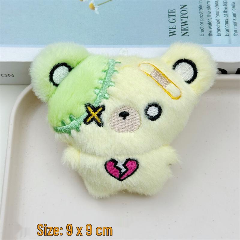 Cute Cartoon Plush Bear Keychain Ornament Plain with Hanging Hole зелёный
Cute Cartoon Plush Bear Keychain Ornament Plain with Hanging Hole зелёный