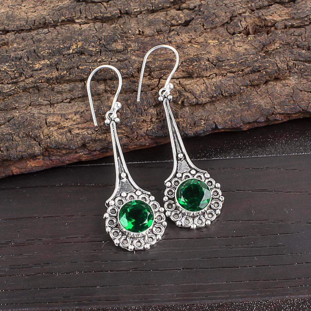 Beautiful Green Emerald Silver Earrings, Handmade 925 Sterling Silver Earrings, Amazing Emerald Silver Earrings For Gift 2.52 Inches зелёный
Beautiful Green Emerald Silver Earrings, Handmade 925 Sterling Silver Earrings, Amazing Emerald Silver Earrings For Gift 2.52 Inches зелёный