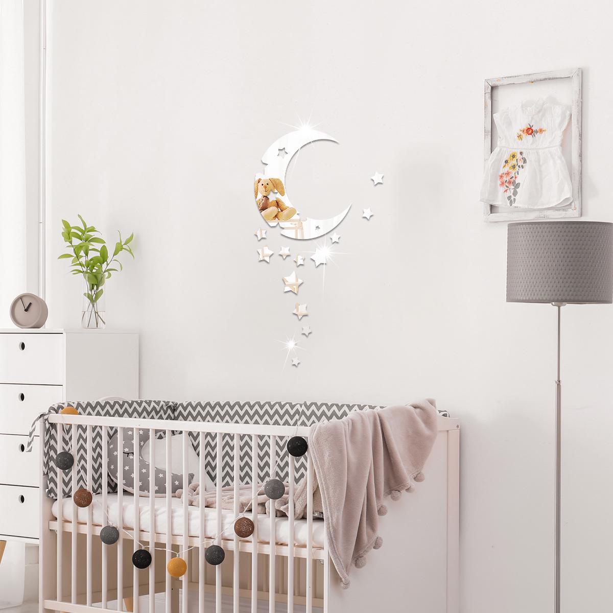 Акрилові самоклеючі дзеркальні наклейки на стіну Moon Star для декору спальні та вітальні
Акрилові самоклеючі дзеркальні наклейки на стіну Moon Star для декору спальні та вітальні