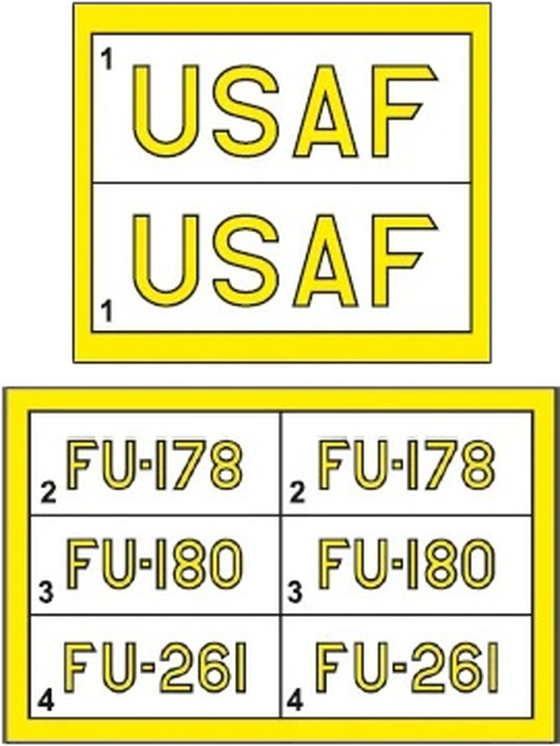 Прозрачная маска для покраски с логотипом ВВС США «Сейбр» и бортовым номером, версия для Северной Америки, прозрачная маскировочная наклейка для пластиковых моделей CPUA48071