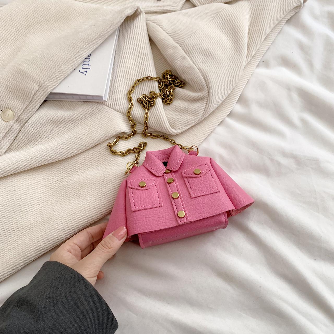 Jacket Design Women Sling Bag Purse Lipstick Pouch Motorcycle Style Clothing Shoulder Bag Lady Trend Super Mini Crossbody Bag
Jacket Design Women Sling Bag Purse Lipstick Pouch Motorcycle Style Clothing Shoulder Bag Lady Trend Super Mini Crossbody Bag