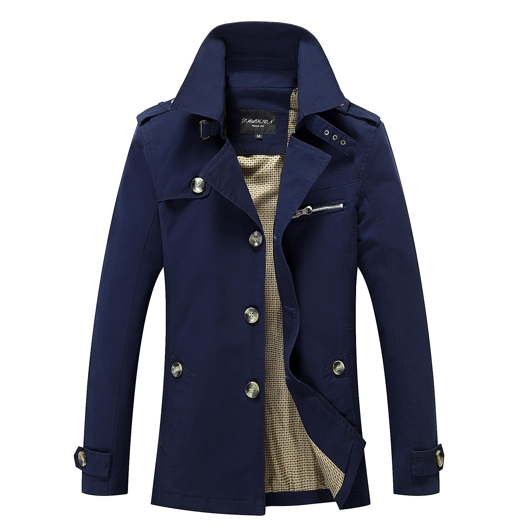 Men’s Autumn Casual Mid-Length Windbreaker Jacket - Trendy Plus Size Outerwear for Business 3XL темно-синий
Men’s Autumn Casual Mid-Length Windbreaker Jacket - Trendy Plus Size Outerwear for Business 3XL темно-синий