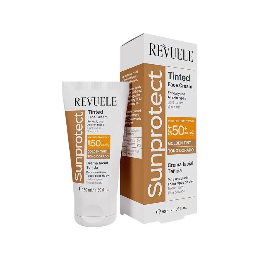 Тонуючий крем для обличчя Золотистий тон із SPF50 Sunprotect Revuele 50 мл
Тонуючий крем для обличчя Золотистий тон із SPF50 Sunprotect Revuele 50 мл
