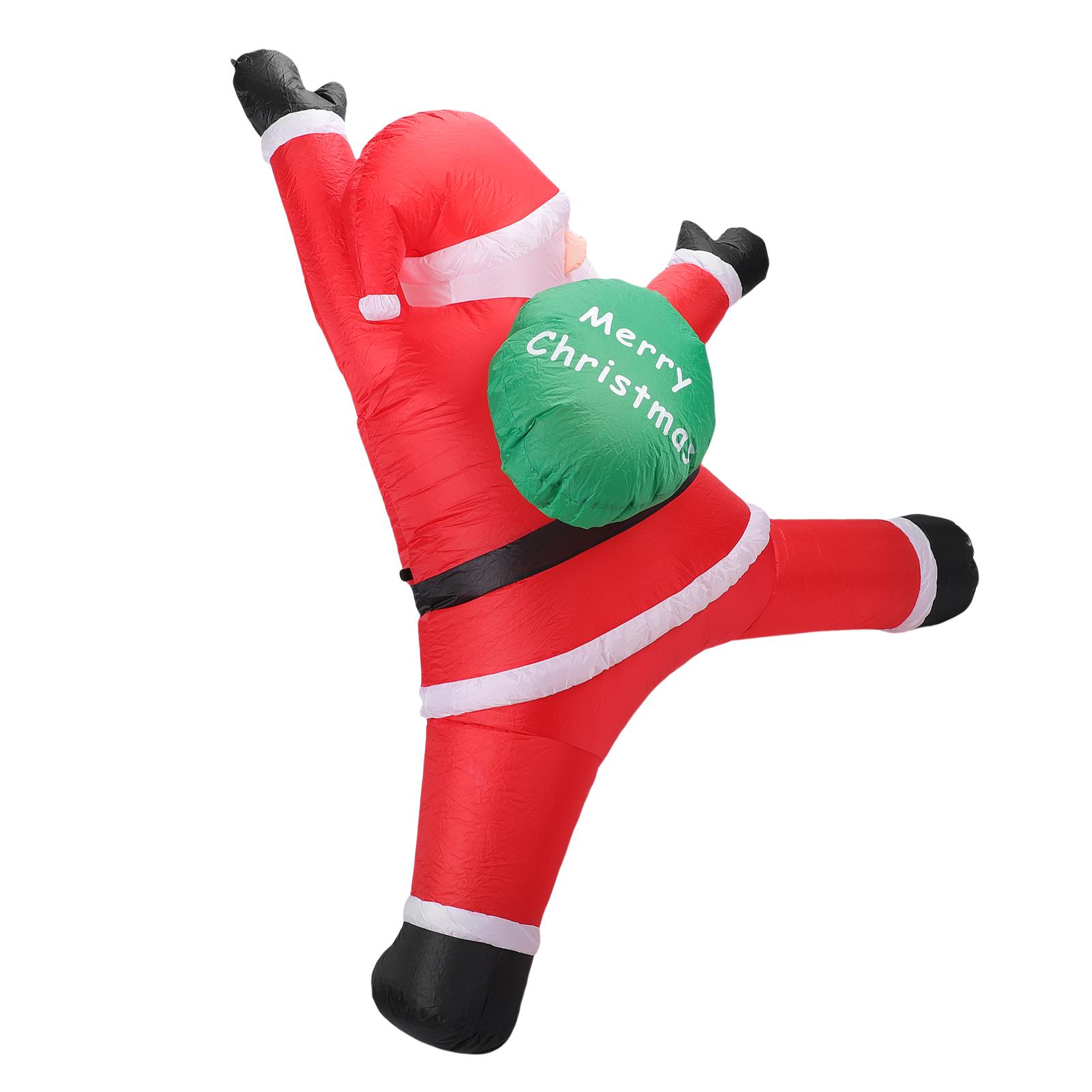 8.2ft Inflatable Xmas Climbing Santa Blow Up Santa Yard Decoration with Present Bag Built in LED Light for Wall Garden Holiday Decor
8.2ft Inflatable Xmas Climbing Santa Blow Up Santa Yard Decoration with Present Bag Built in LED Light for Wall Garden Holiday Decor