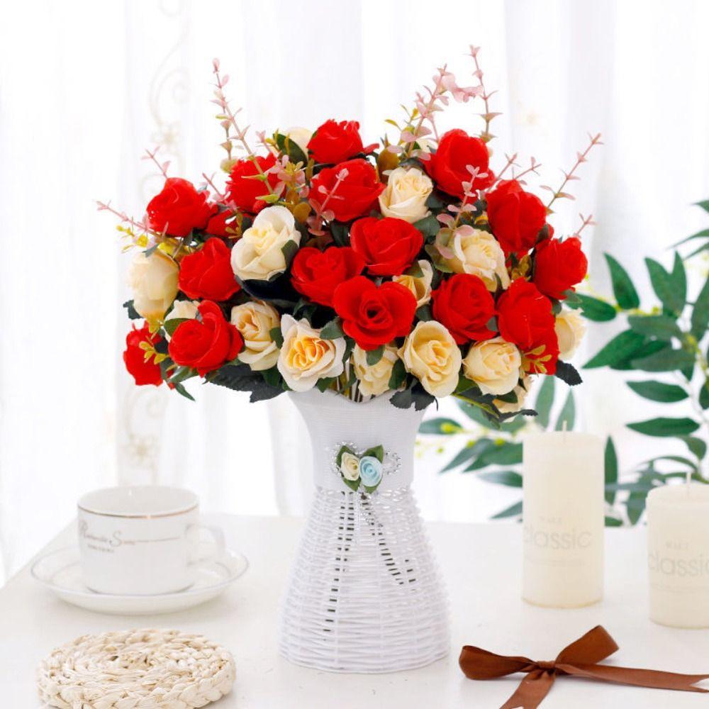 Artificial Fake Two color Flowers with Stems Faux Roses Flower Bouquets Christmas рожевий
Artificial Fake Two color Flowers with Stems Faux Roses Flower Bouquets Christmas рожевий