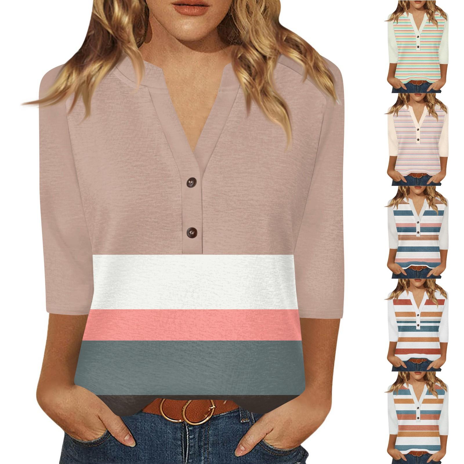 Women s T Shirt Print Button 3/4 Sleeve Daily Weekend Fashion Basic V- Neck Regular Top M синій
Women s T Shirt Print Button 3/4 Sleeve Daily Weekend Fashion Basic V- Neck Regular Top M синій