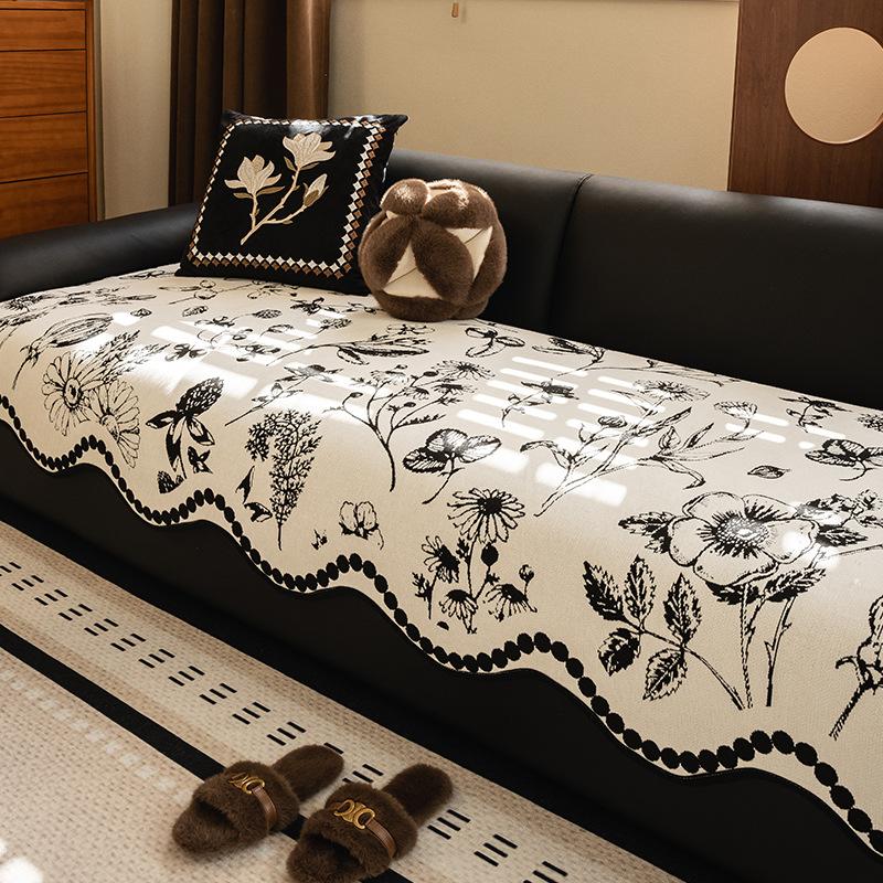 Nordic special-shaped chenille new sofa cushion universal in all seasons, high-end irregular non-slip leather seat cushion cover cloth towel 90*70cm
Nordic special-shaped chenille new sofa cushion universal in all seasons, high-end irregular non-slip leather seat cushion cover cloth towel 90*70cm